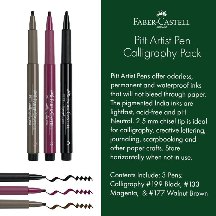Faber-Castell Pitt Artist Calligraphy Pack Faber-Castell Pitt Artist Calligraphy Pack