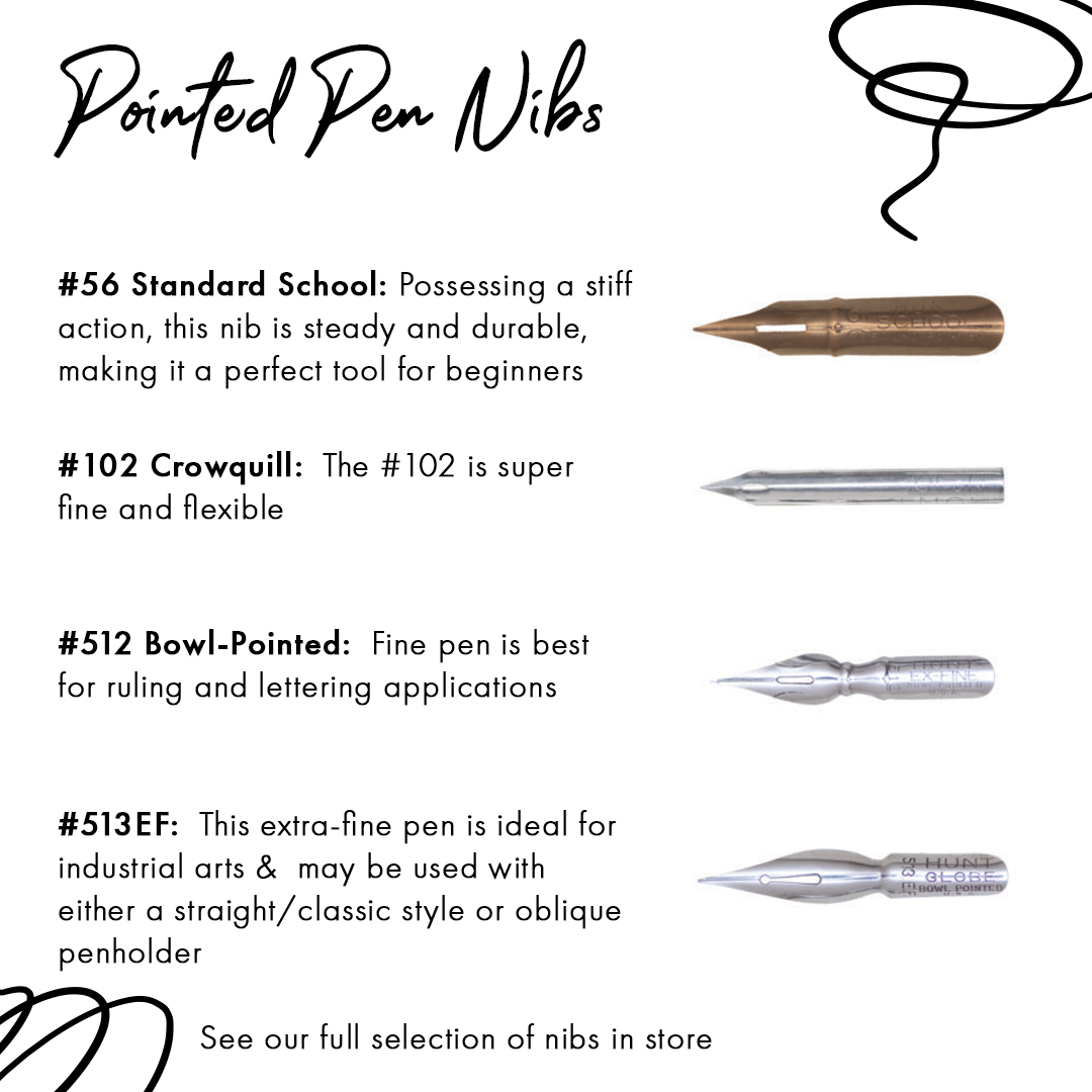 Speedball Pointed Pen Nibs Speedball Pointed Pen Nibs