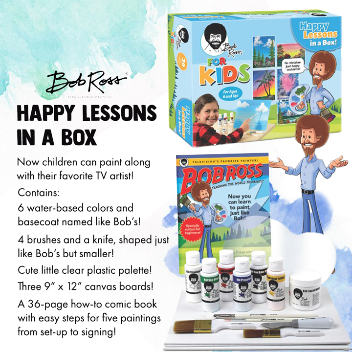 Bob Ross for Kids: Happy Lessons in a Box