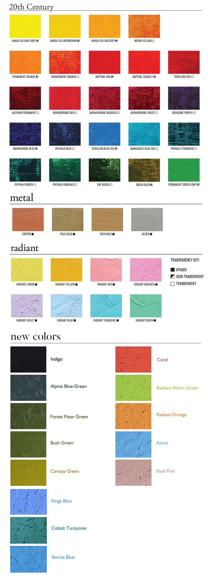 Gamiblin Color Chart