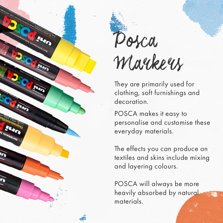 Fabric, textiles and skins - Posca - Posca