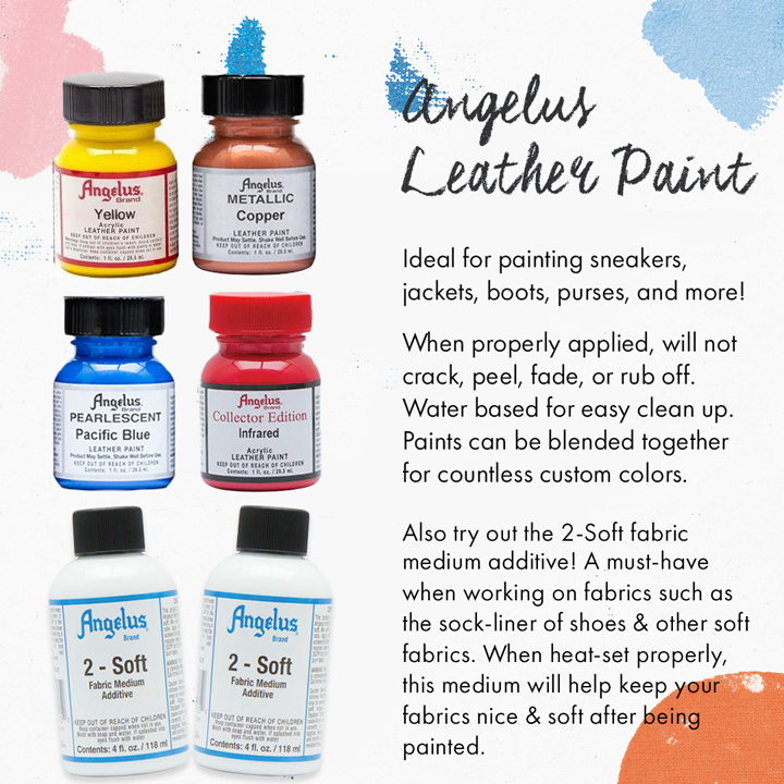 Angelus Acrylic Leather Paint for shoes and fabric