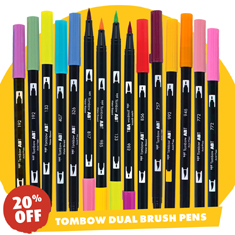 Tombow Dual Brush pens