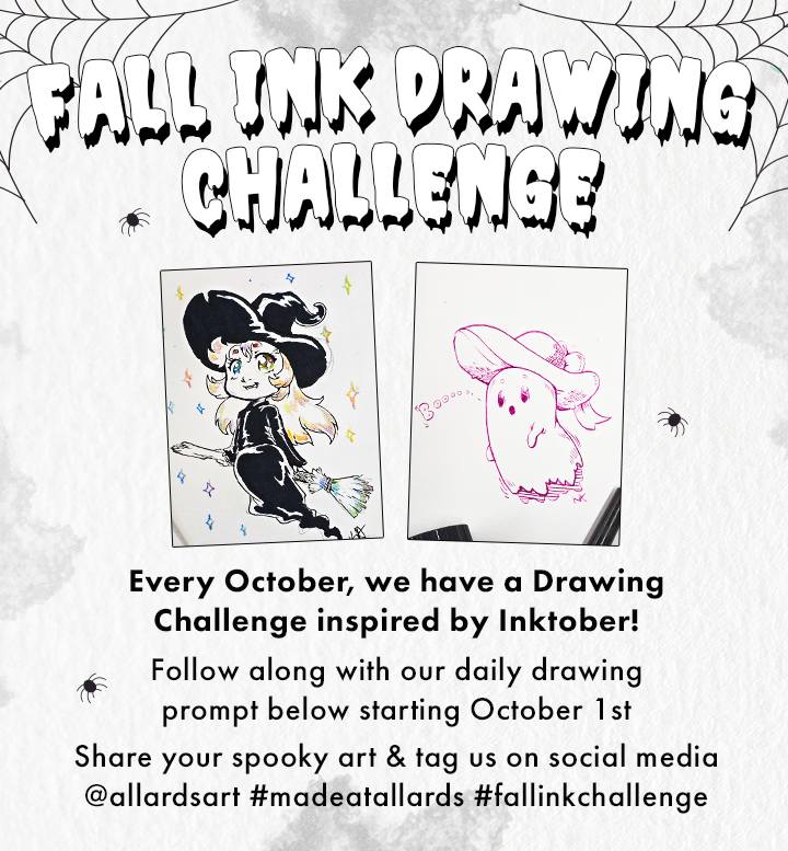 Fall Ink Drawing Challenge
