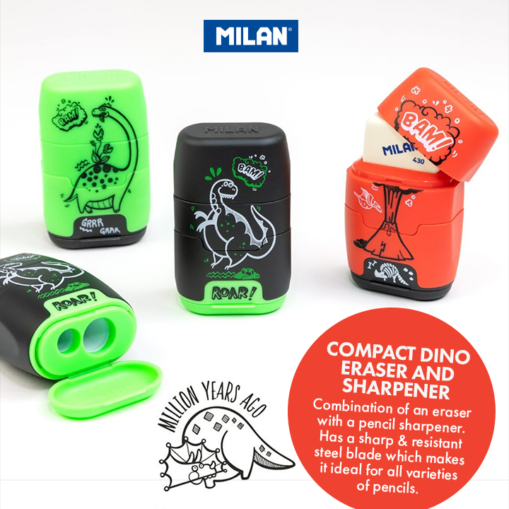 Milan Pencil Monster Pencil Sharpener & Eraser